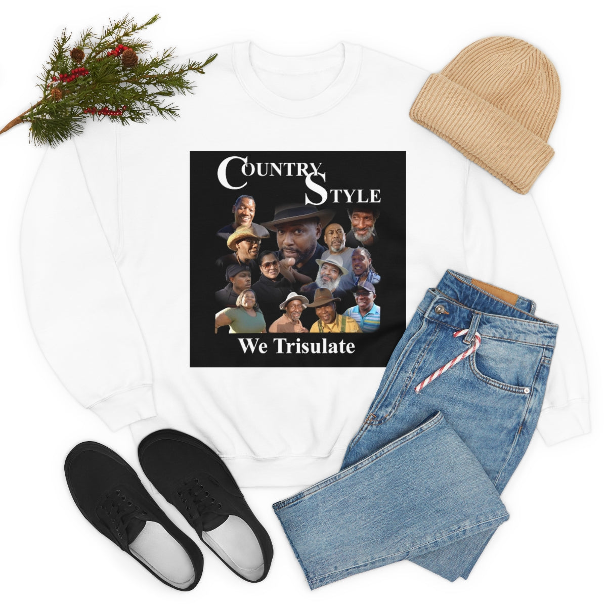 COUNTRY STYLE FAMILY  Unisex Heavy Blend™ Crewneck Sweatshirt