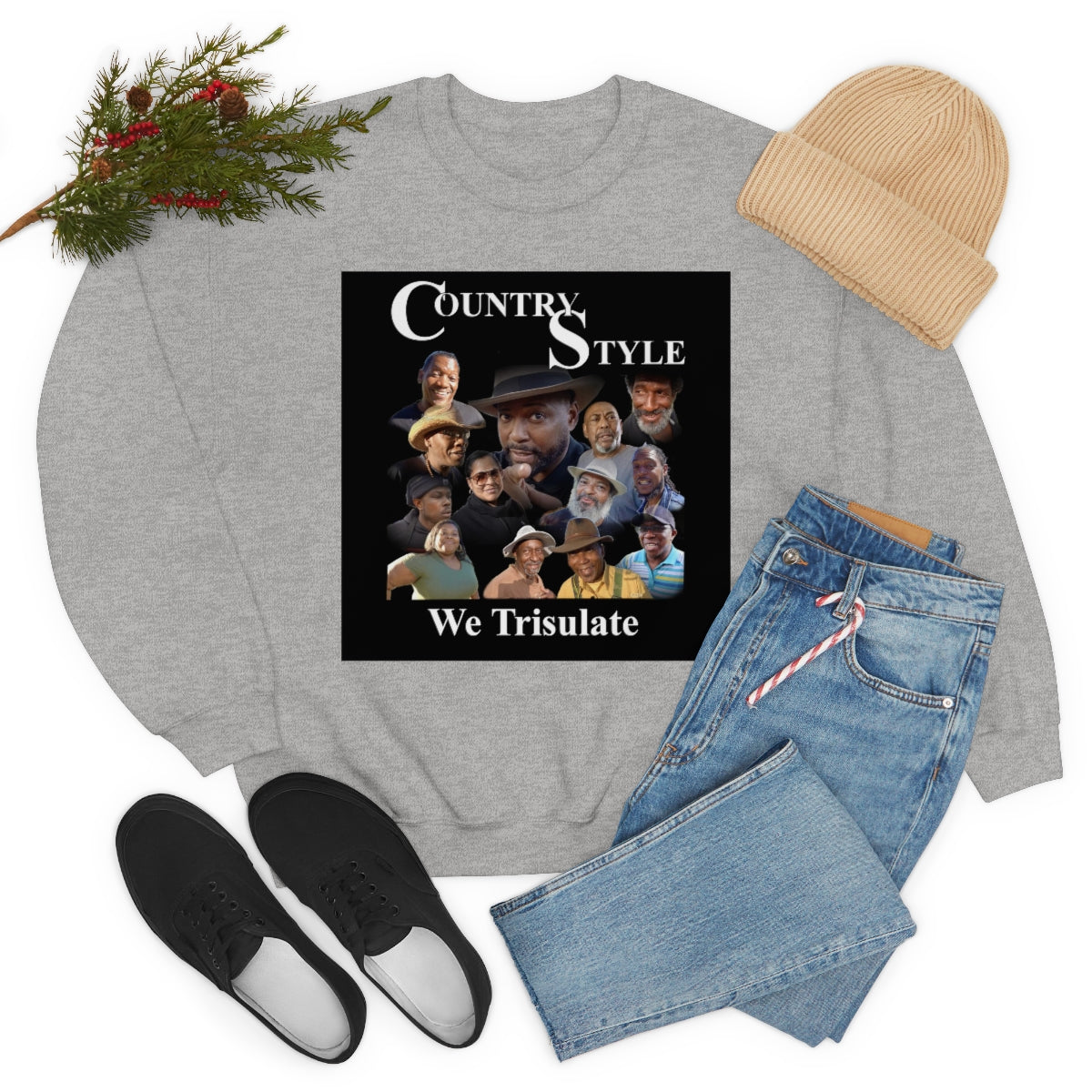 COUNTRY STYLE FAMILY  Unisex Heavy Blend™ Crewneck Sweatshirt